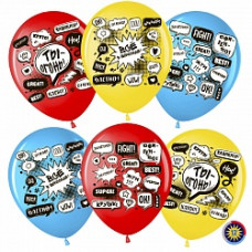 Воздушный Шар (12''/30 см) Хештег #Сторис, Улетный ДР, Ассорти, пастель, 2 ст, 25 шт.