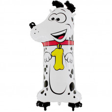 Шар (40''/102 см) Цифра, 1 Собака, в упаковке