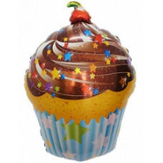 Шар (28''/71 см) Фигура, Шоколадный торт, 1 шт.