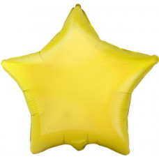 Шар (18''/46 см) Звезда, Желтый, 1 шт.