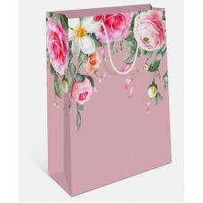 Пакет подарочный, Цветочный каскад, 32*26*12 см, 1 шт.