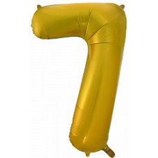 Шар (34''/86 см) Цифра, 7, Золото