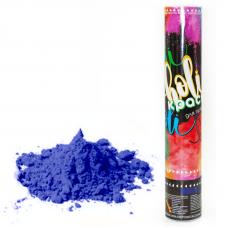 Пневмохлопушка (12/30 см), Краска Холи, Голубой, 1 шт.