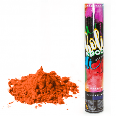 Пневмохлопушка (12/30 см), Краска Холи, Оранжевый, 1 шт.