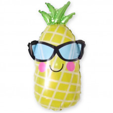 Шар (26''/66 см) Фигура, Ананас в очках, 1 шт.