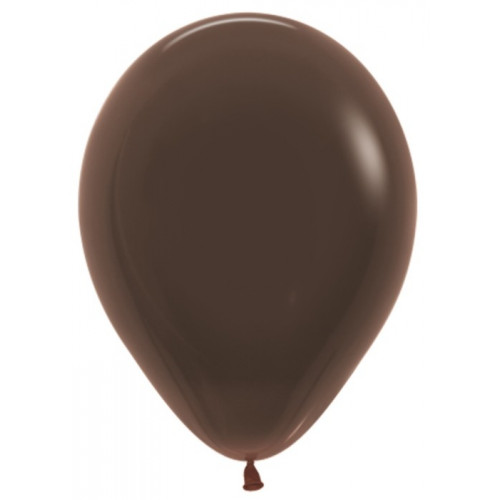 Шар (12''/30 см) Шоколадный (076), пастель, 12 шт.
