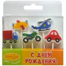 МС Свечи Машинки 5шт 7см