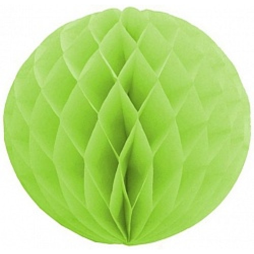 Бумажный шар Зеленый (10''/25 см)