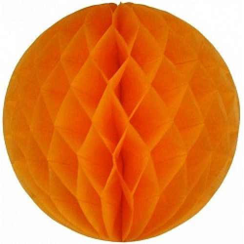 Бумажный шар Оранжевый (10''/25 см)