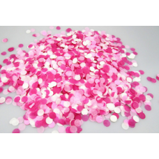 Конфетти Круги, Розовый микс, бумага, 7гр.