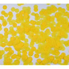 Конфетти Круги, Желтый, бумага, 7гр.
