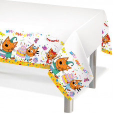 Скатерть Три Кота, 132*180см.