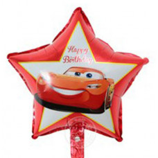 Шар (18''/46 см) Звезда, Маквин, красный