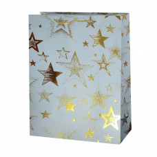 Пакет подарочный, Ланиакея, Дизайн №4, Металлик, 23*18*10 см, 1 шт.