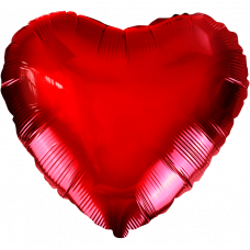 Шар (18''/46 см) Сердце, Красный, Agura