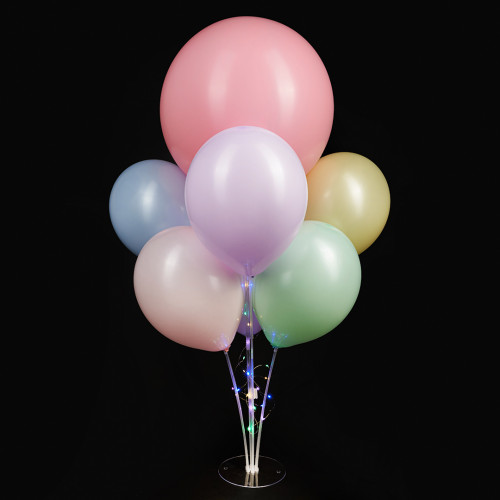 Стойка для шаров Фонтан, 7 насадок, с подсветкой, 0,7 м, Разноцветный, 1 шт.