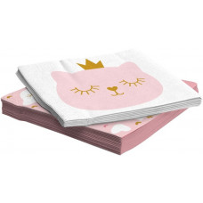 Салфетки, Котенок Принцесса, 33*33 см, 20 шт.