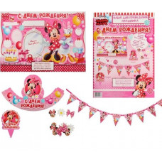 Набор для проведения праздника "Мне 1 годик" Минни Маус 18 х 25см
