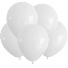 Шар (12"/30 см) Белый, Пастель / White