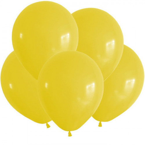 Шар (12"/30 см) Желтый, Пастель / Yellow