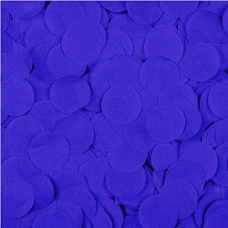 Конфетти тишью Круг, Синий, 2,5 см, 50 гр.