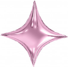 Шар (29''/74 см) Звезда, 4х-конечная, Сириус, Фламинго, 1 шт. в упак.