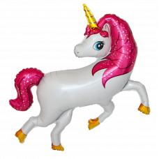 Шар (15''/38 см) Мини-фигура, Волшебный единорог, 1 шт.