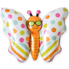 Шар (33''/84 см) Фигура, Бабочка в очках, 1 шт.