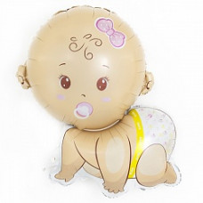 Шар (30''/76 см) Фигура, Малышка девочка, 1 шт.