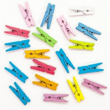 Декоративные прищепки Ассорти, 2,5 см, 20 шт.
