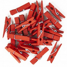 Декоративные прищепки Красный, 3,5 см, 25 шт.