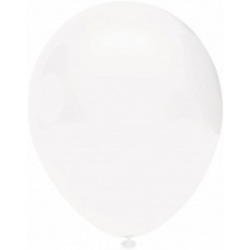 Шар (12''/30 см) Белый (801), пастель, 50 шт.