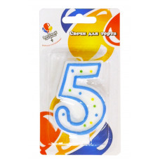 Свеча Цифра 5 классика