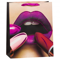 Пакет подарочный Соблазн, Черный, 26*32*12 см