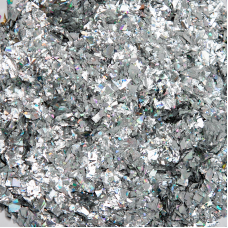 Конфетти слюда, Блестки, Серебро, 20 гр
