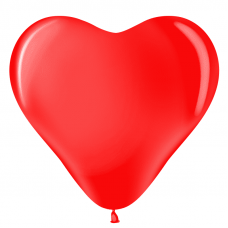 Сердце (12''/30 см) Красный (230), пастель, 100 шт.