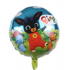 Шар (18''/46 см) Круг,Бинг, на синем.