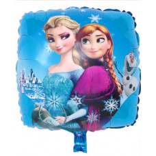 Шар (18''/46 см) Квадрат, Холодное сердце, Эльза и Анна.