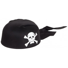 Шляпа Бандана Череп черная
