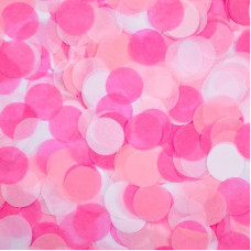 Конфетти тишью, Круги, Розовый микс, 2,5 см, 50 гр