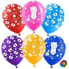 Шар (12''/30 см) Новорожденный (кроха), Ассорти, пастель, 5 ст, 50 шт.