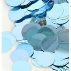 Конфетти фольга Круг, голубой, 1,5 см, 62,5 гр.