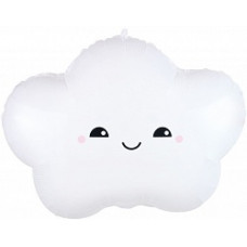 Шар (25''/68 см) Фигура, Счастливое облако, Белый, 1 шт.