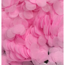 Конфетти тишью круг 2,5 см, розовый, 1,5 см, 50 гр.