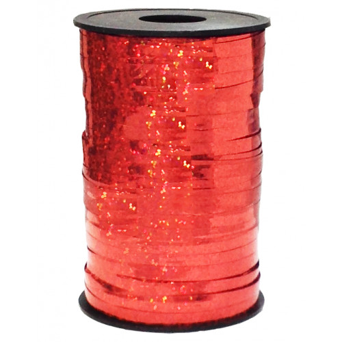 Лента голография (0,5 см x 250 м) Красный
