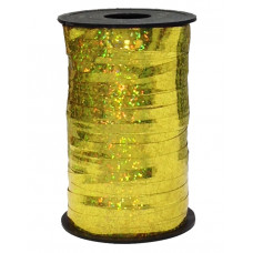 Лента полипропиленовая (0,5 см*250 м) Золото, Голография, 1 шт.