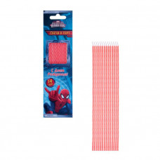 Свечи в торт "С Днем Рождения", 14 шт, Человек Паук, 20,5 х 6 см