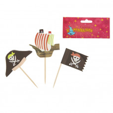 Шпажки для канапе "Пират" (набор 12 шт)