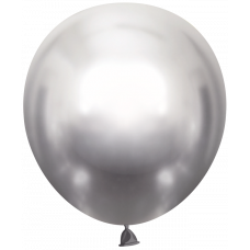 Шар (18''/46 см) Серебро, хром, 10 шт.