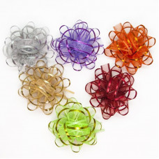 Бант Звезда, Органза, Ассорти, 6 см, 72 шт.